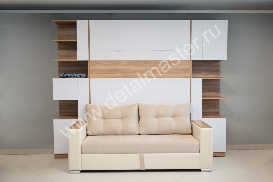 Шкаф кровать с диваном Дина