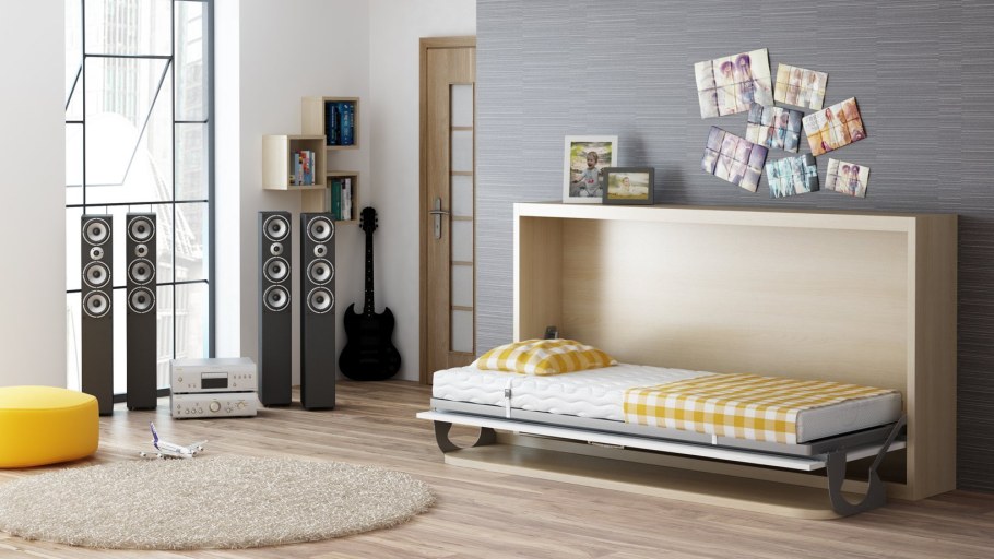 Шкаф-диван-кровать трансформер горизонтальные