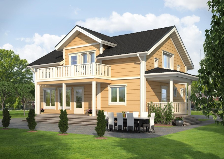 Дом из клееного бруса 170м2