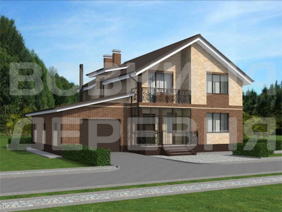 Кирпичный коттедж 150м2