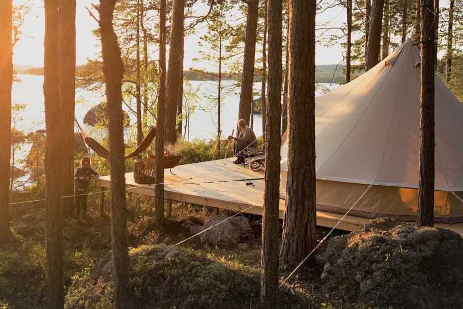 Лес и море палаточный лагерь Калязин