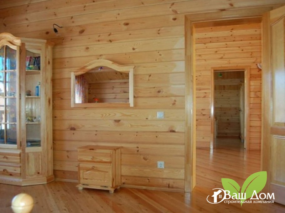 Перегородки в доме из бруса