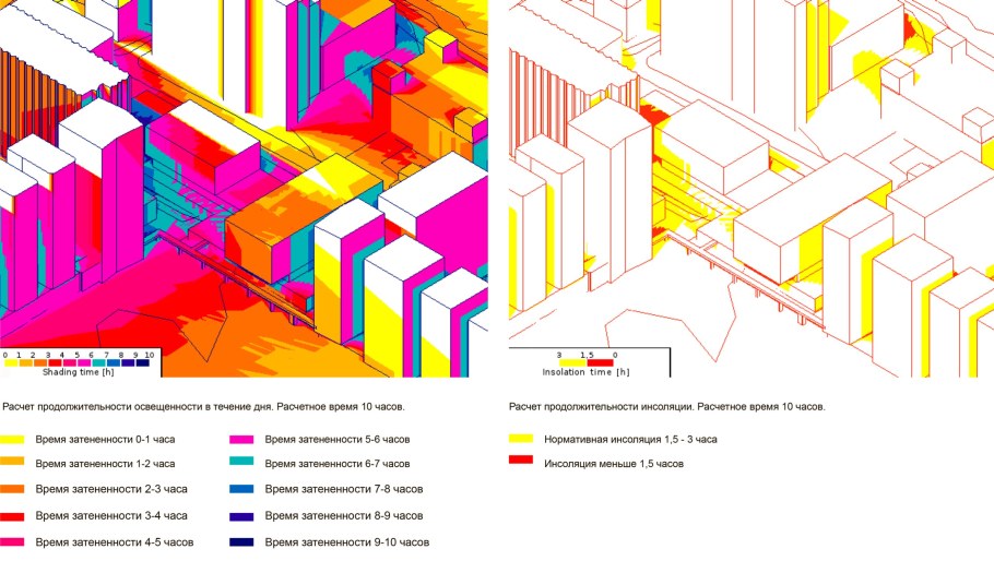Схема инсоляции жилых домов