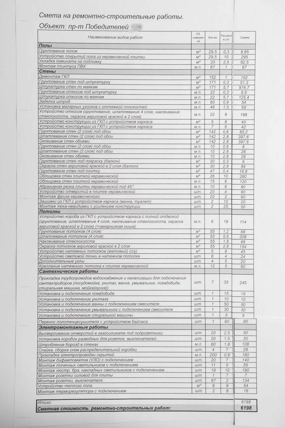 Смета на монтаж металлочерепицы для кровли