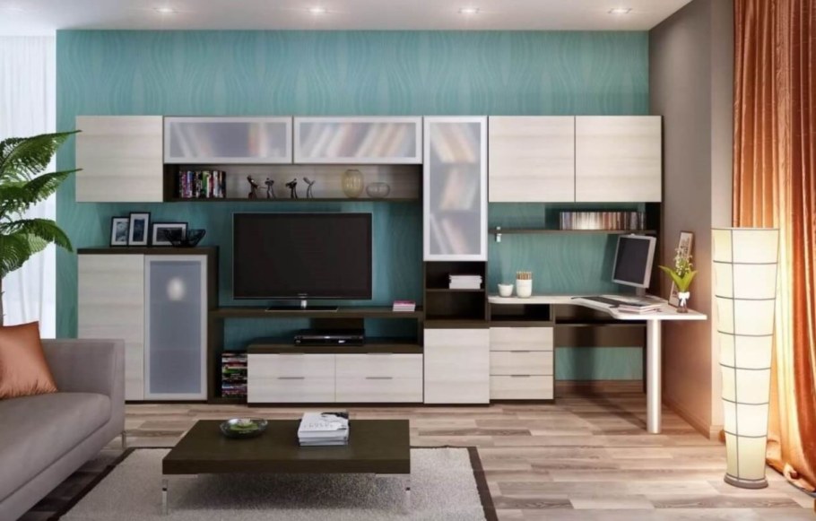 Гостиная БЕСТО С компьютерным столом