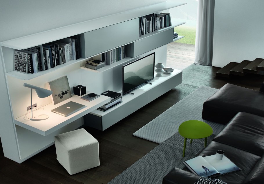 Гостиная с письменным столом