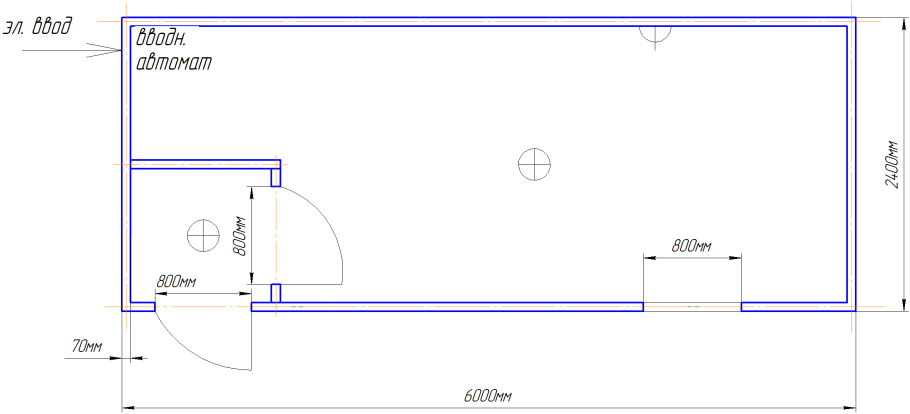 Чертежи каркасной бытовки 6х3