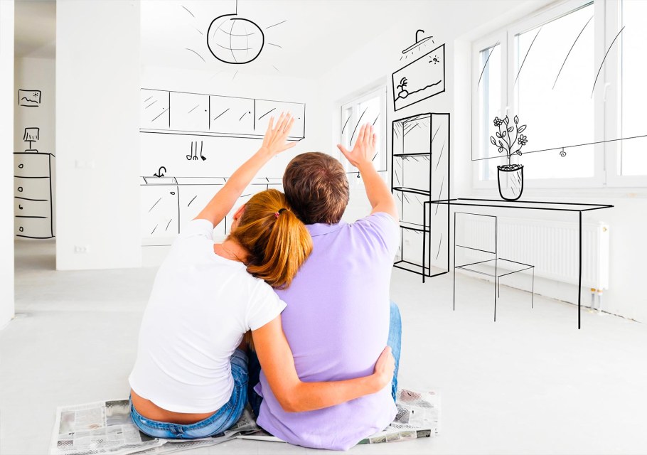 Недорогая отделка комнаты