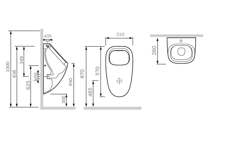 Писсуар am.PM Spirit c707005wh