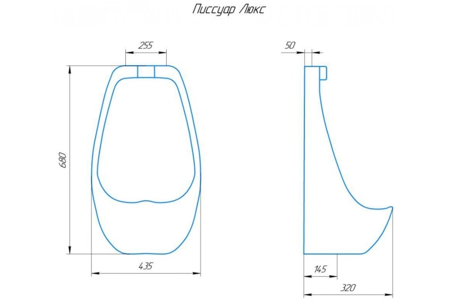 Писсуар Rosa Люкс 32х43.5 см