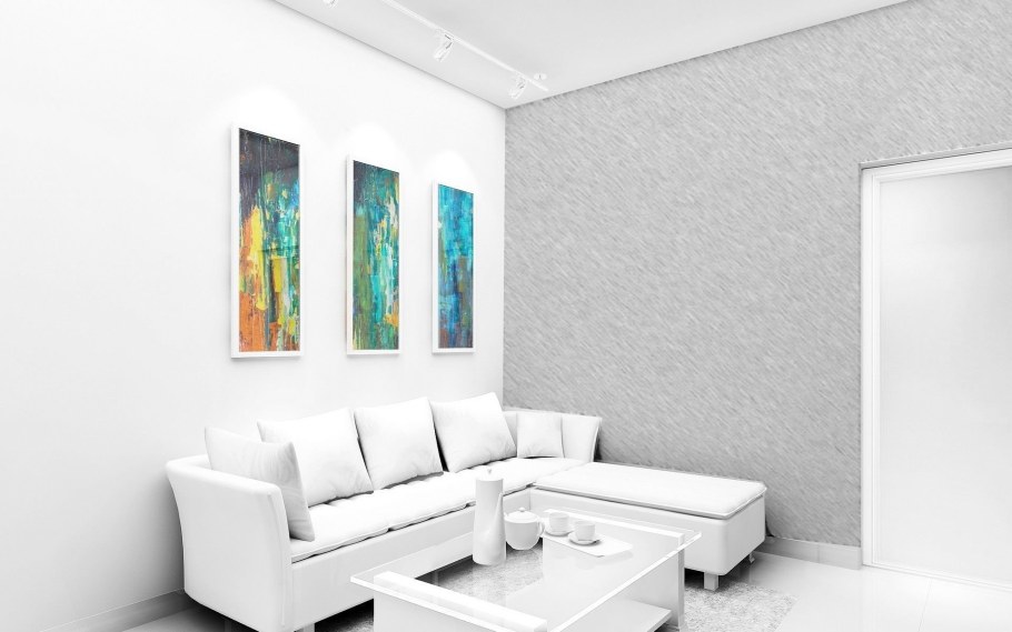 Светлые стены в интерьере