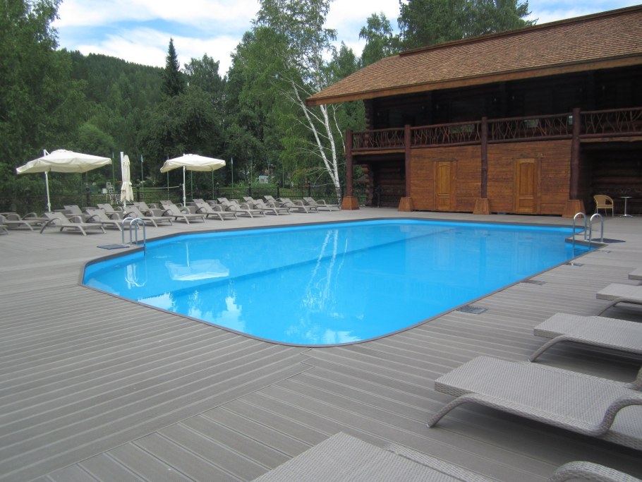 Охта парк бассейн зимой