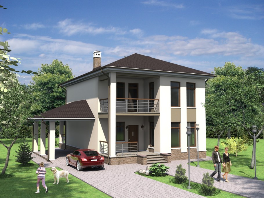 Фасад проект Новация Райт 225