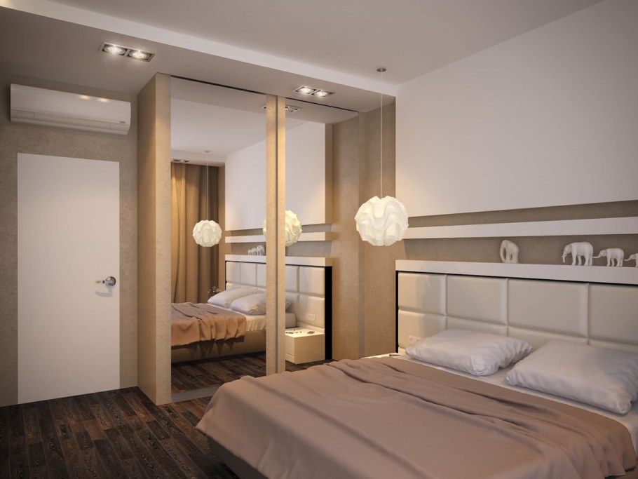 Спальня в двухкомнатной квартире