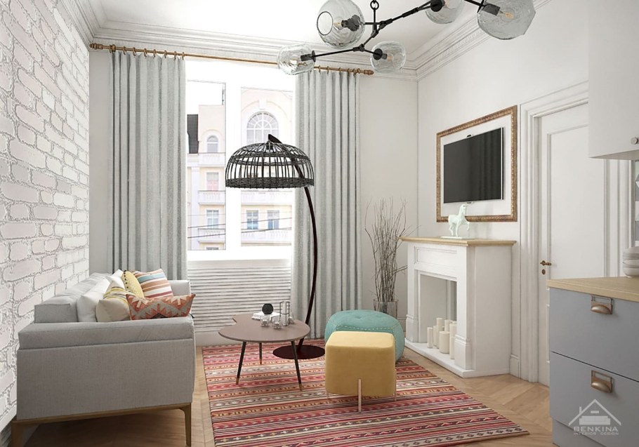 Гостиная в сталинке