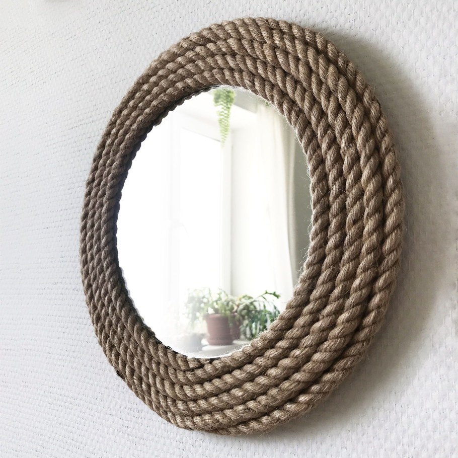 Рама для зеркала из каната