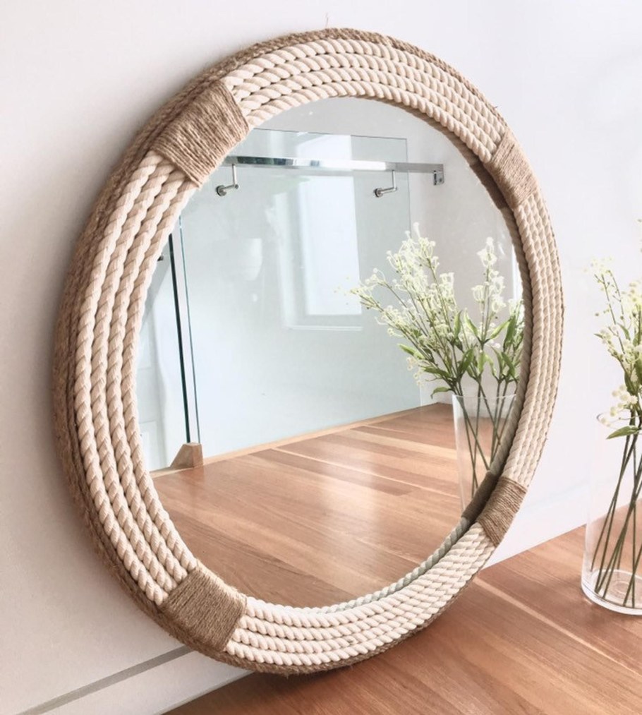 Рама для зеркала из джута