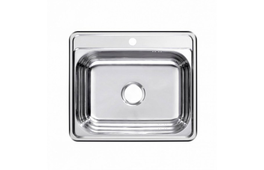 Врезная кухонная мойка VEKTA 3838 (0.6/150) 38х38см нержавеющая сталь
