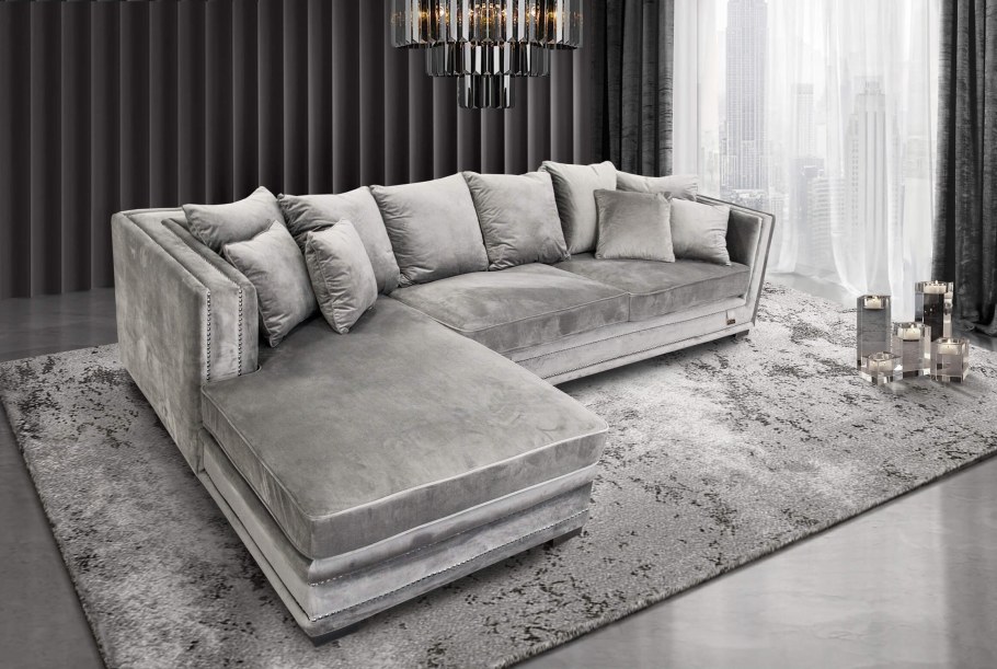 Угловой диван в стиле арт деко