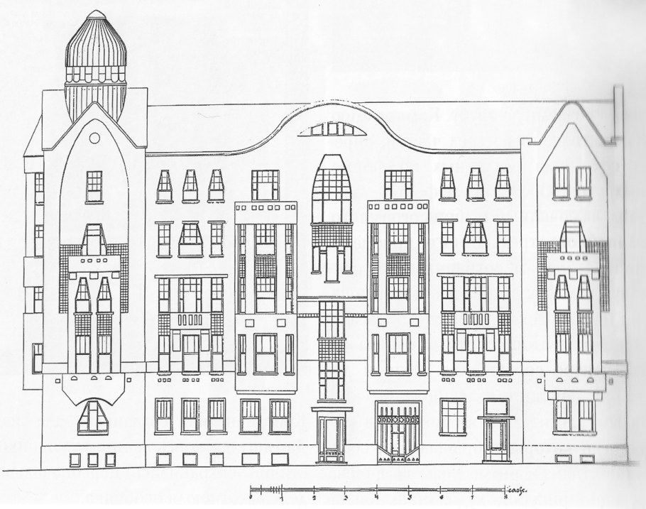 Фасад здания чертеж