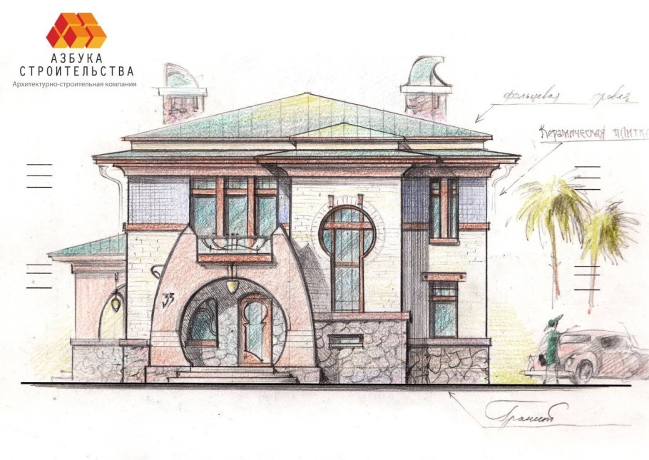 Здание в перспективе