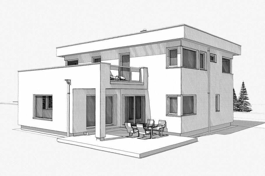 Планы современных домов двухэтажных