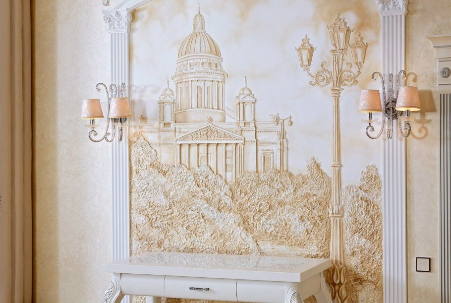 Натяжное панно на стену