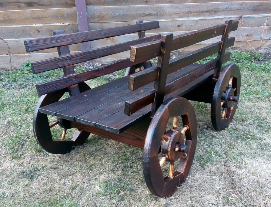 Тележка декоративная для сада