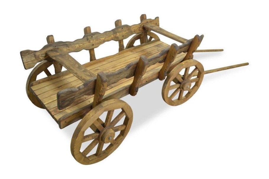 Телега декоративная для сада