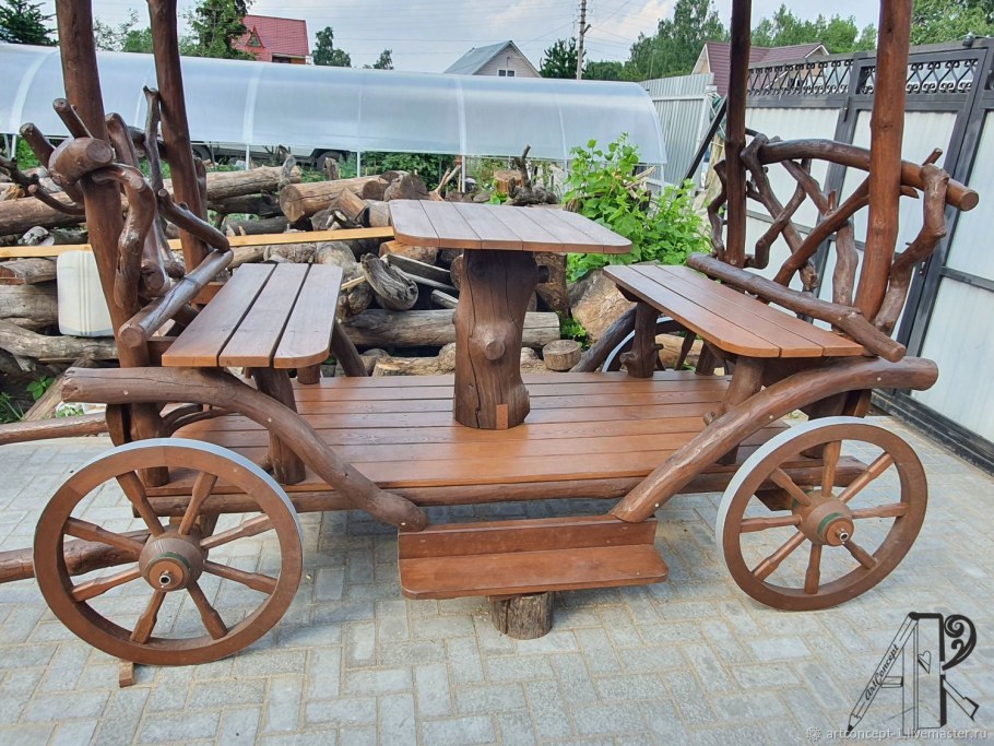 Телега декоративная