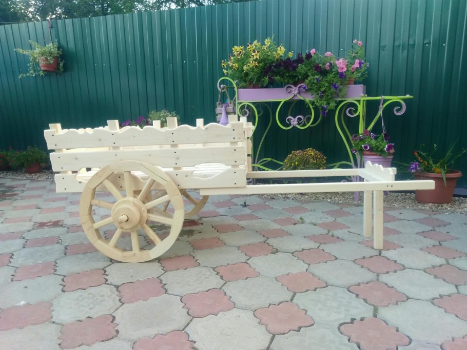 Телега Садовая декоративная