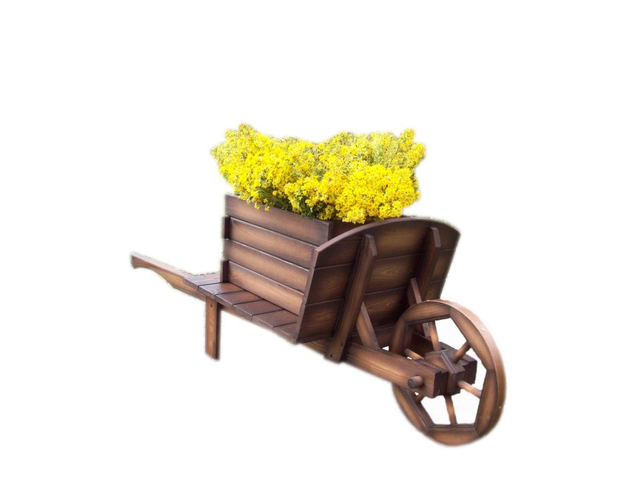 Телега деревянная декоративная