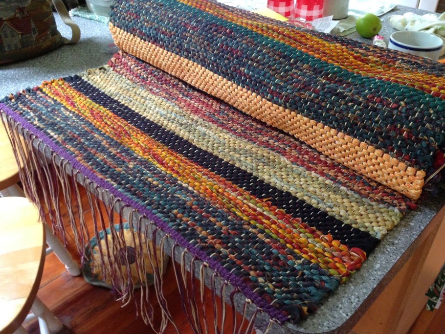 Половички тканые на станке