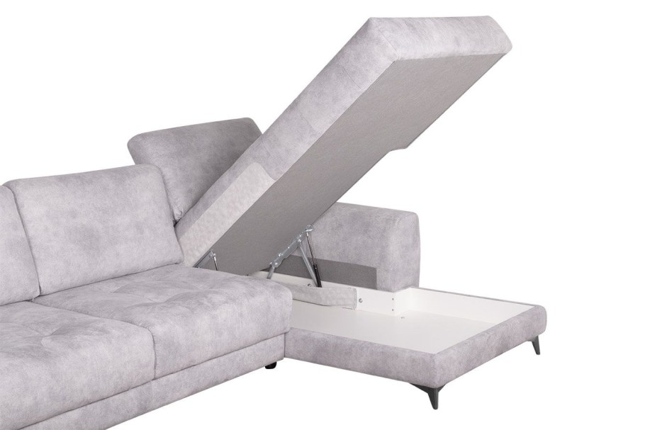 Диван Камелот с канапе (2р+1) (Tornado Silver,