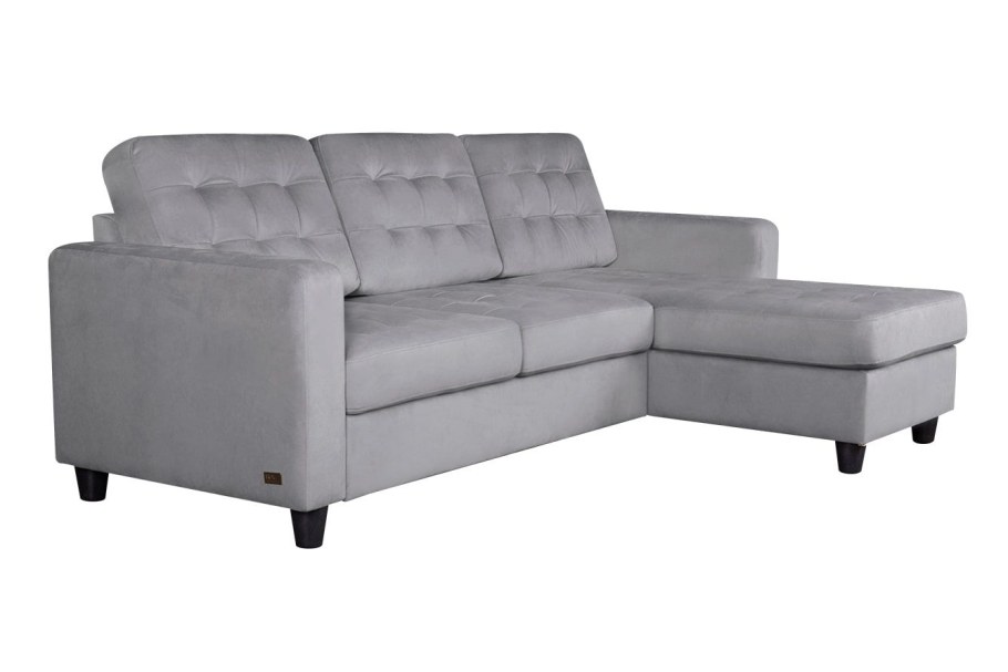 Диван Камелот с канапе (2р+1) (Tornado Silver,