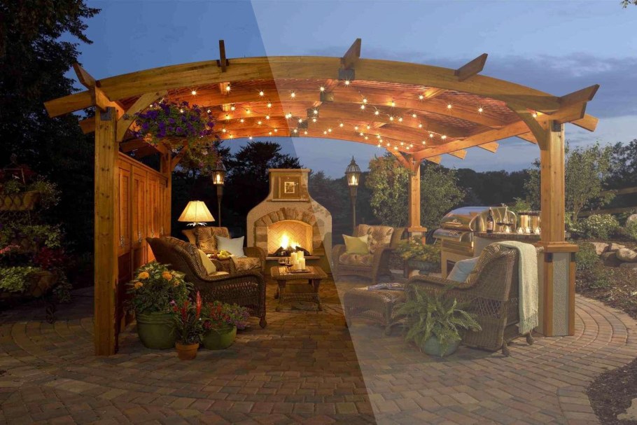 Пергола из термодерева