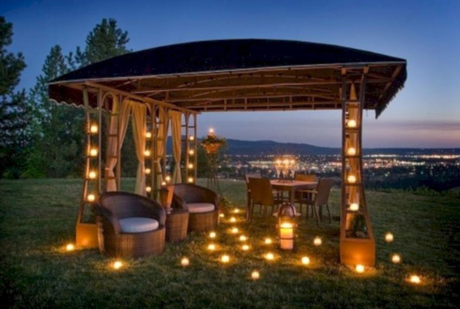 Освещение в летней беседке