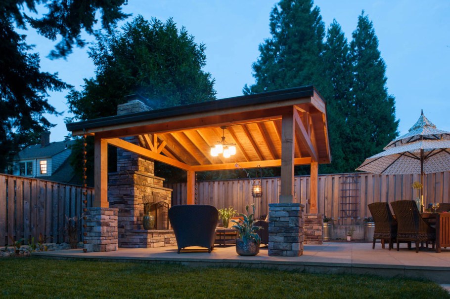 Дизайн двора частного дома