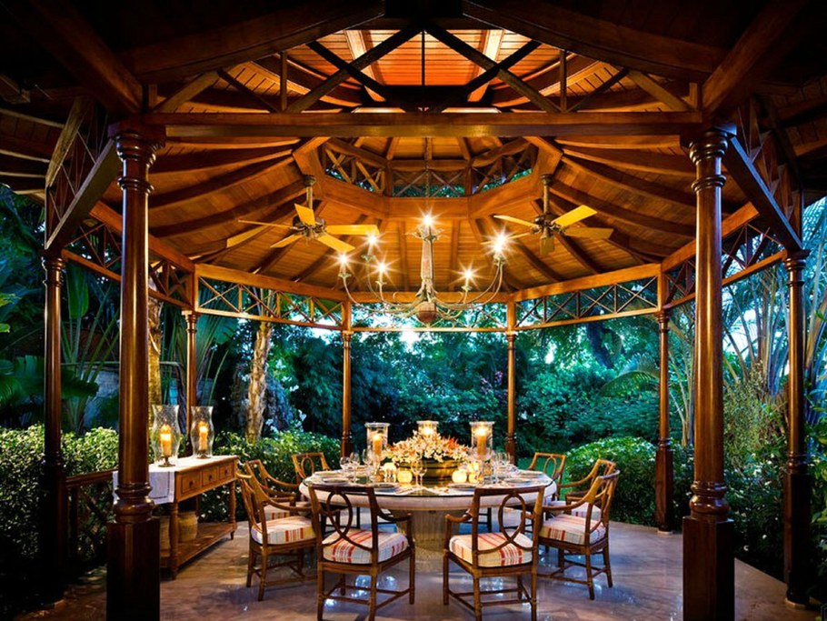 Освещение в беседке