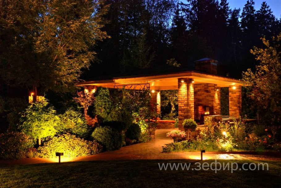 Подсветка веранды