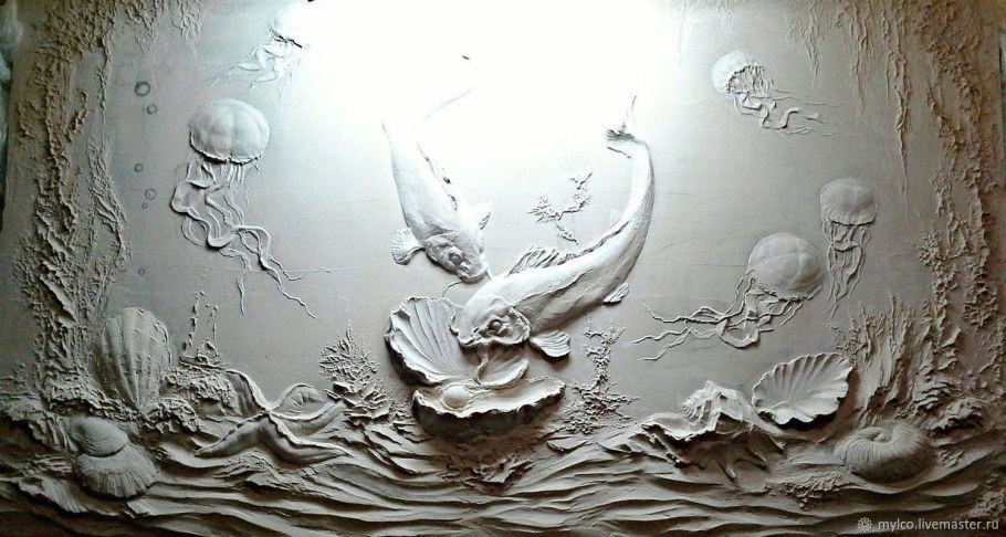 Барельеф,,Жемчужина,, а. Плющев