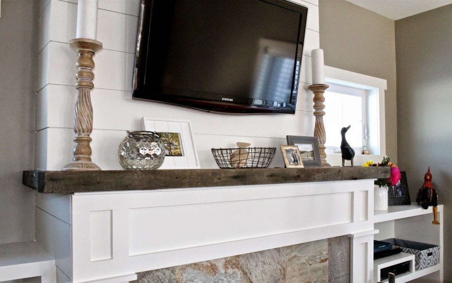 Полка для камина из искусственного камня