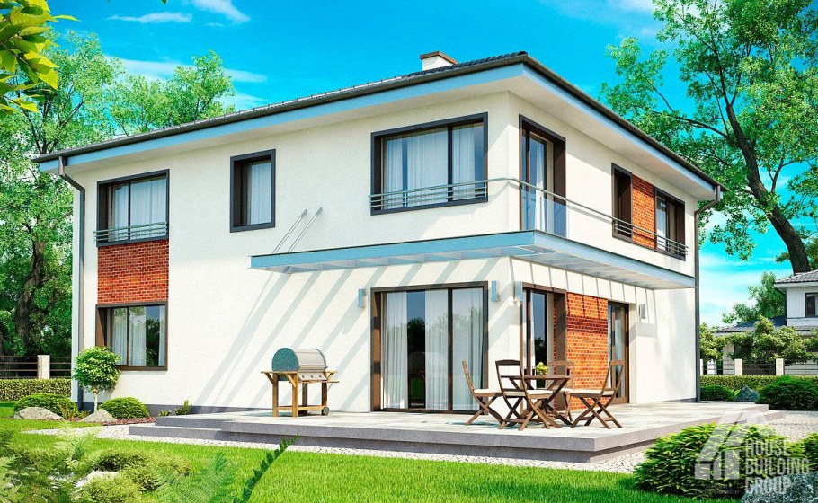 Проекты квадратных двухэтажных домов