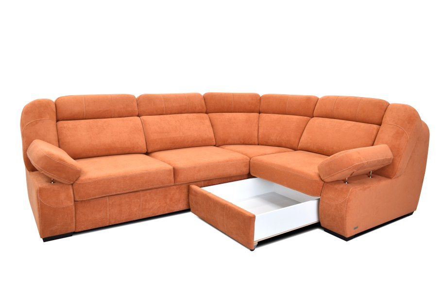 Диван Манхеттен угловой серый