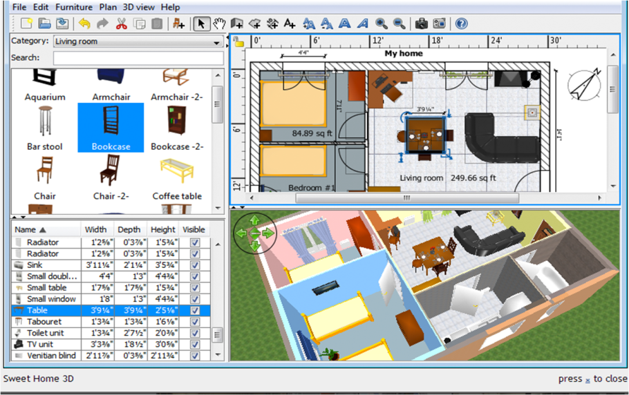 План дома для программы Sweet Home 3d