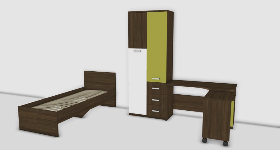 Шкаф распашной Модекс-2/Модерн