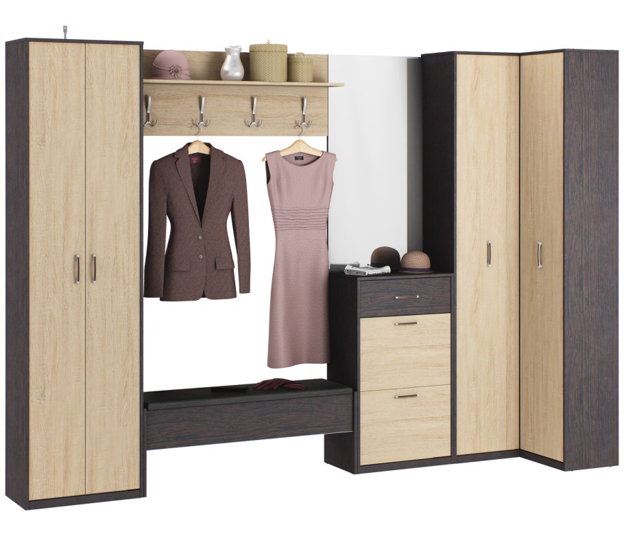 Шкаф угловой Версаль белый глянец