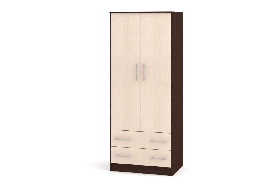 Шкаф 3-х створчатый Вегас шимо темный / кофе с молоком