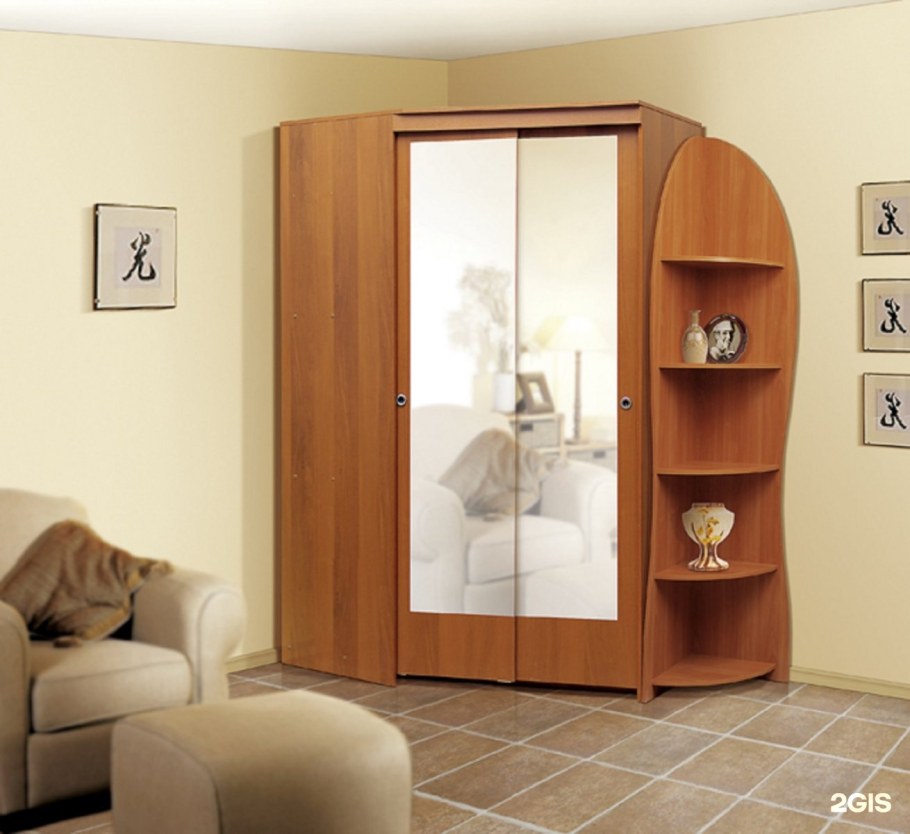 Радиусный шкаф купе Мебелайн 18