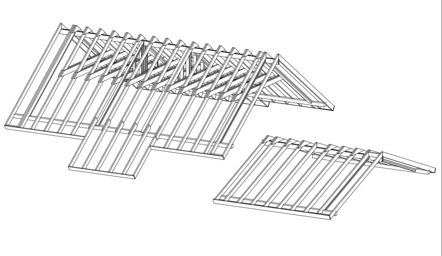 Ендовая крыша стропильная система чертеж